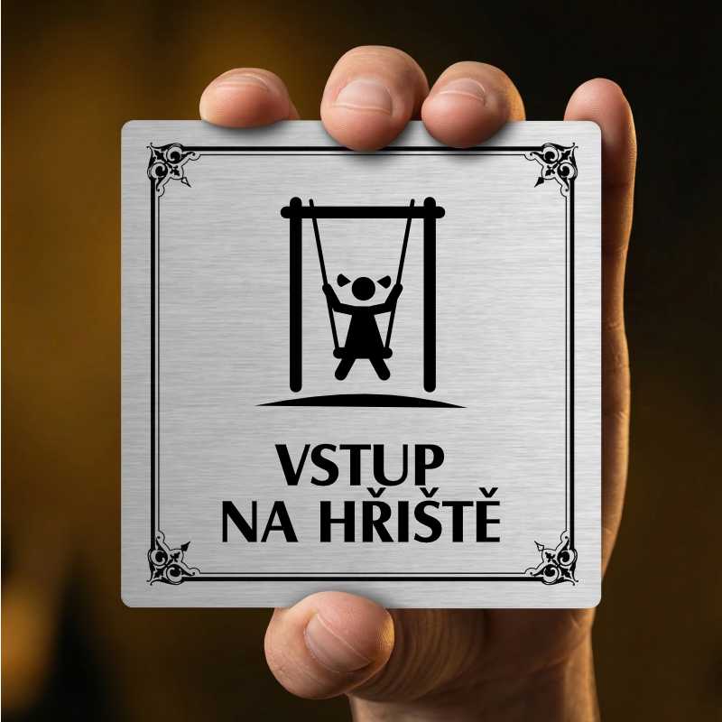Vstup na hřiště, 100x100mm, bílá, Nebraska